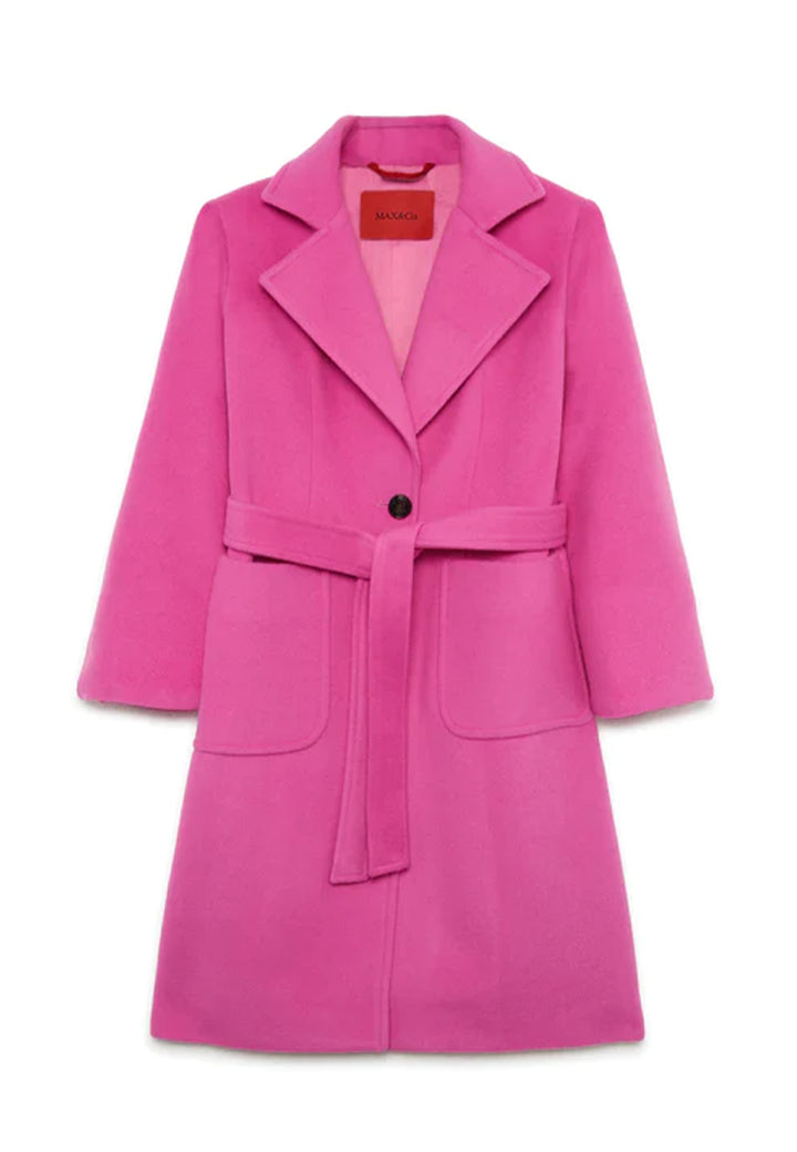Cappotto bambina Max&Co Runaway fucsia in lana