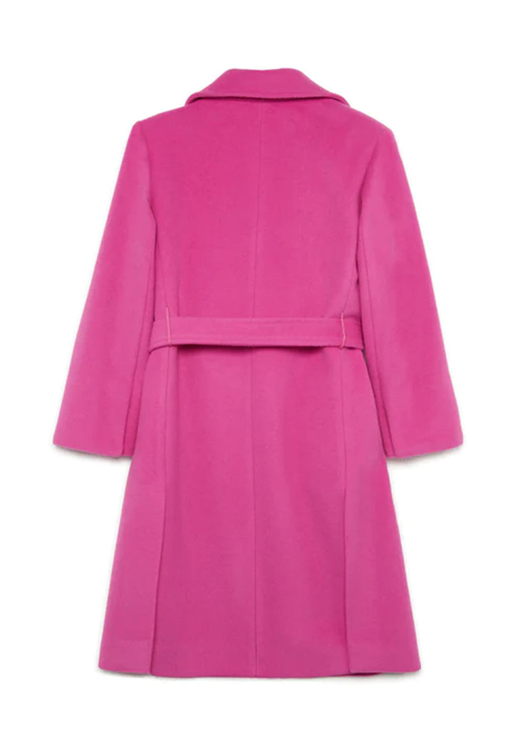 Cappotto bambina Max&Co Runaway fucsia in lana