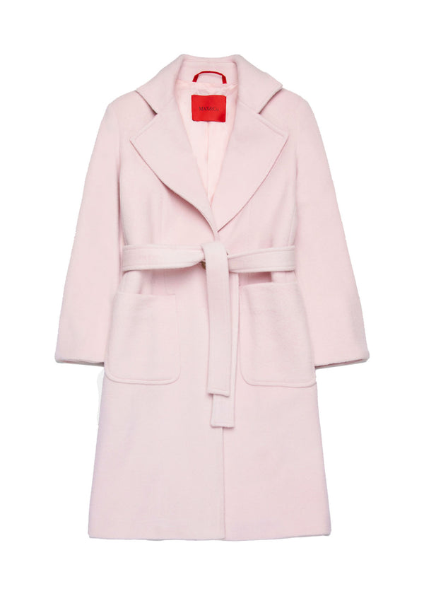 Cappotto bambina Max&Co Runaway rosa in lana