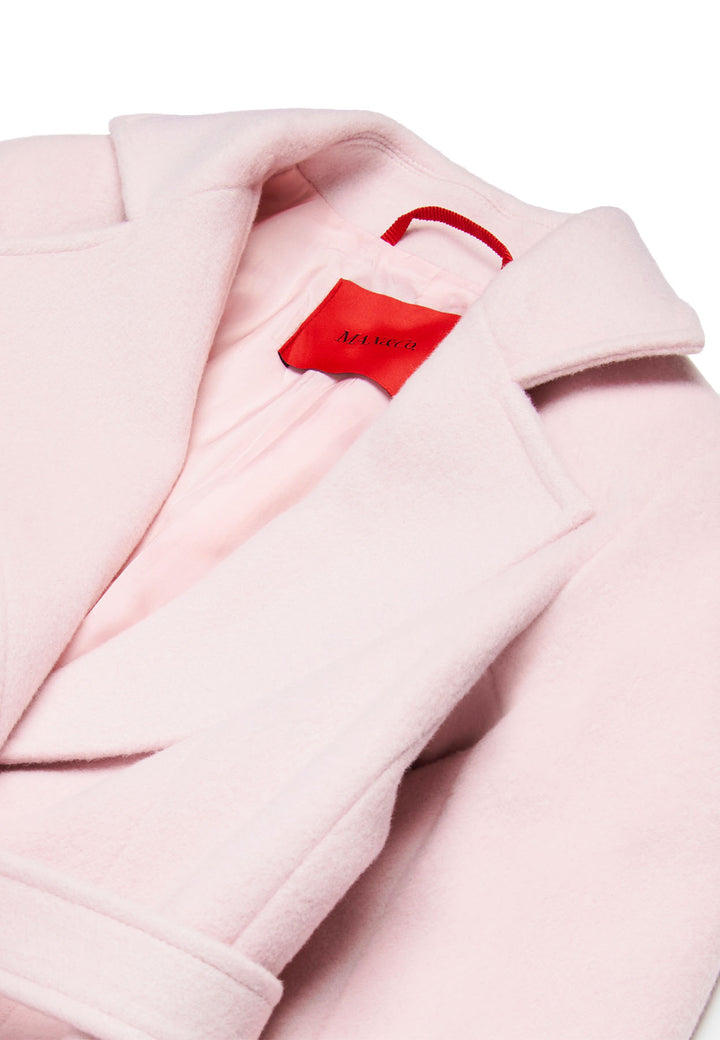 Cappotto bambina Max&Co Runaway rosa in lana