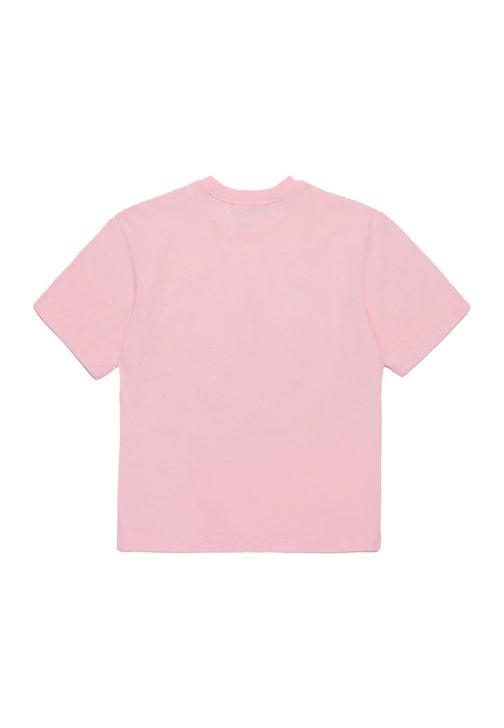 T-shirt bambina Max&Co rosa in cotone