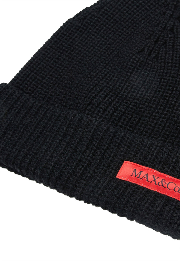 Max&Co cappello nero bambina in misto lana