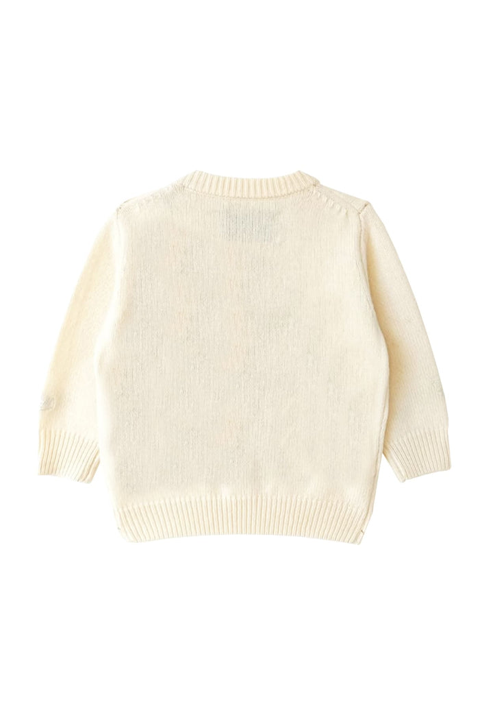 Maglia Douglas bambino MC2 Saint Barth kids panna in misto cashmere