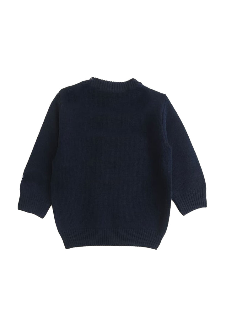 Maglia Douglas bambino MC2 Saint Barth kids blu in misto cashmere