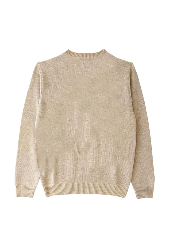 Maglia Princess bambina MC2 Saint Barth kids beige in misto cashmere