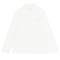 Lupetto bambina Monnalisa bianco in jersey elasticizzato