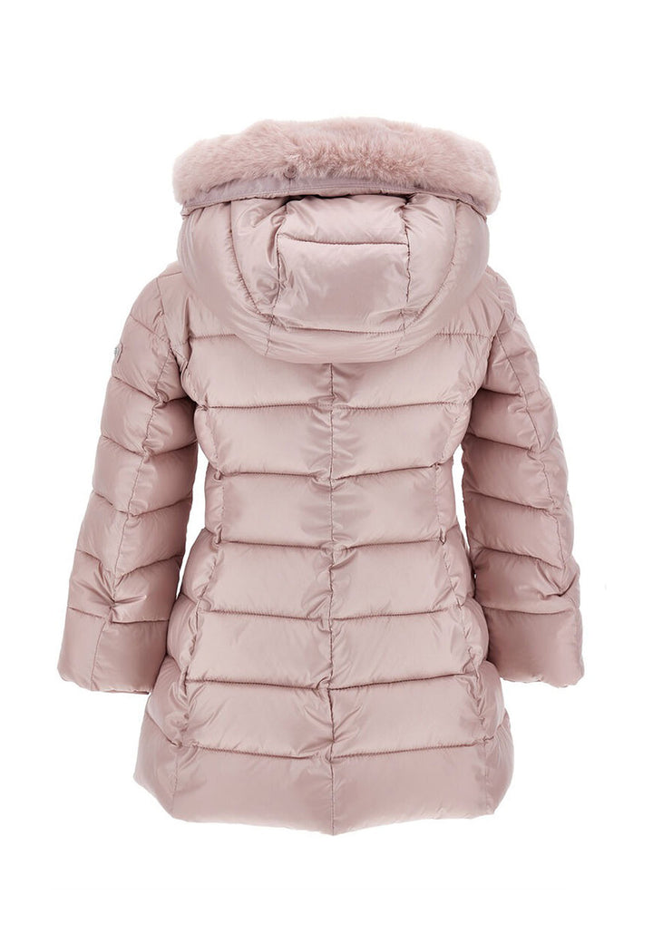 Giubbino bambina Monnalisa rosa in tessuto tecnico