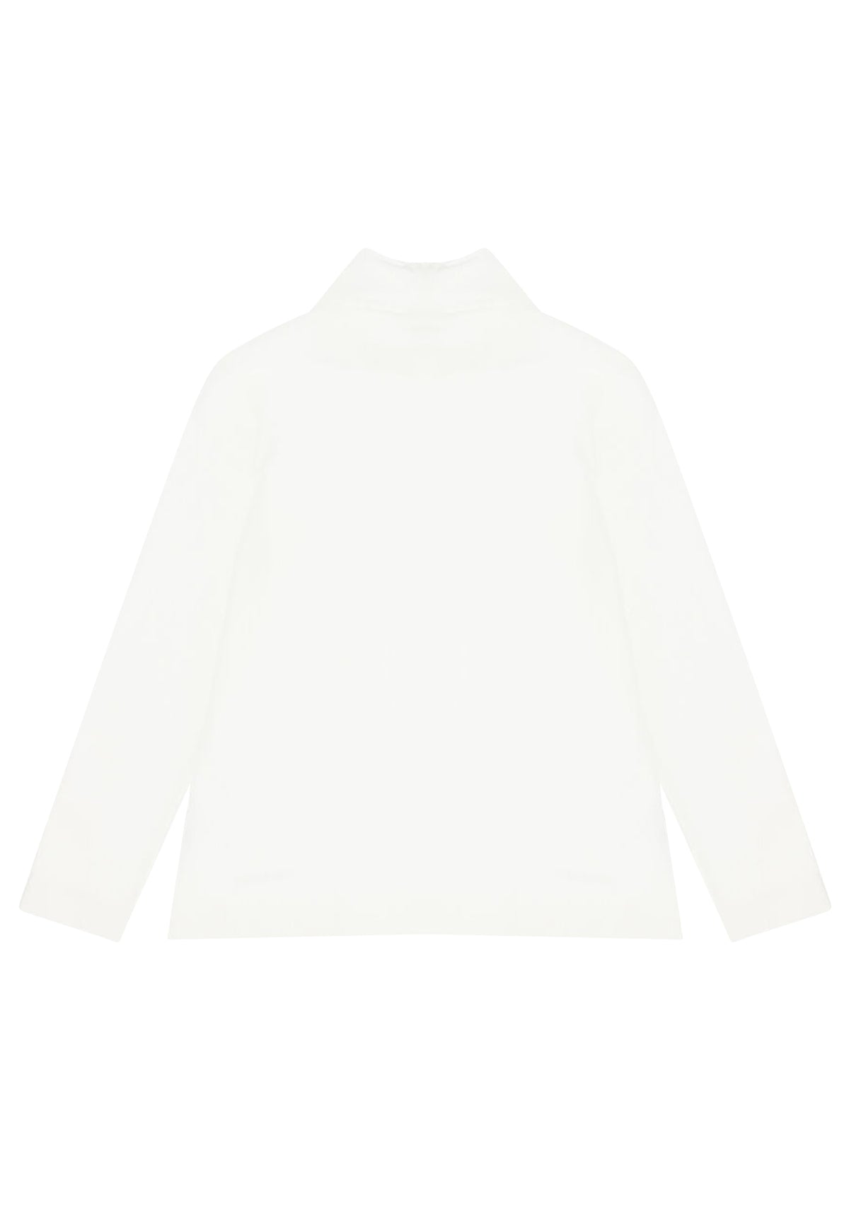 Maglia lupetto bambina Monnalisa bianca in cotone