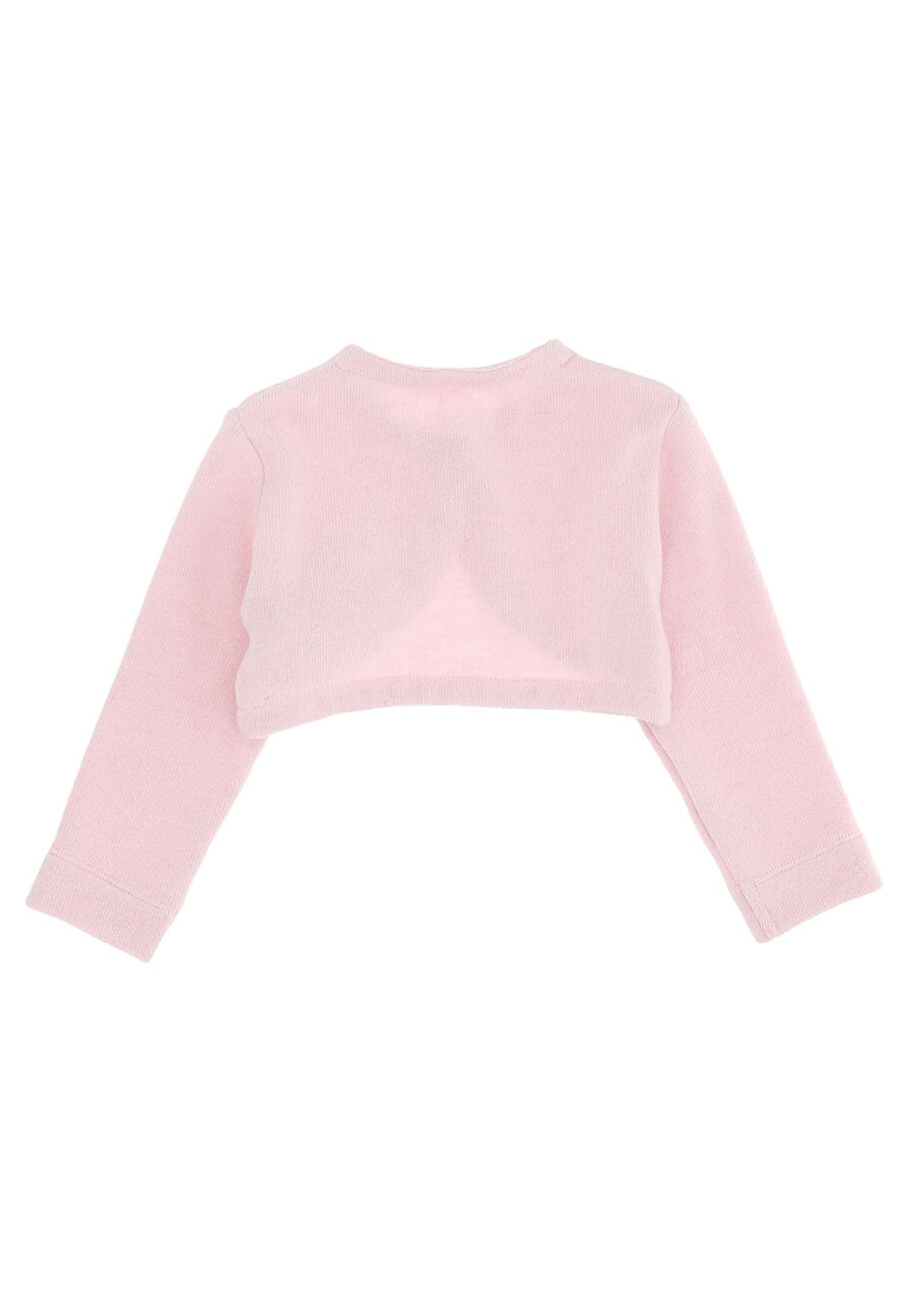 Maglia cardigan neonata Monnalisa rosa in misto lana