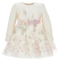 Vestito neonata Monnalisa bianco in tulle