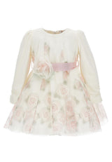 Vestito neonata Monnalisa bianco in tulle