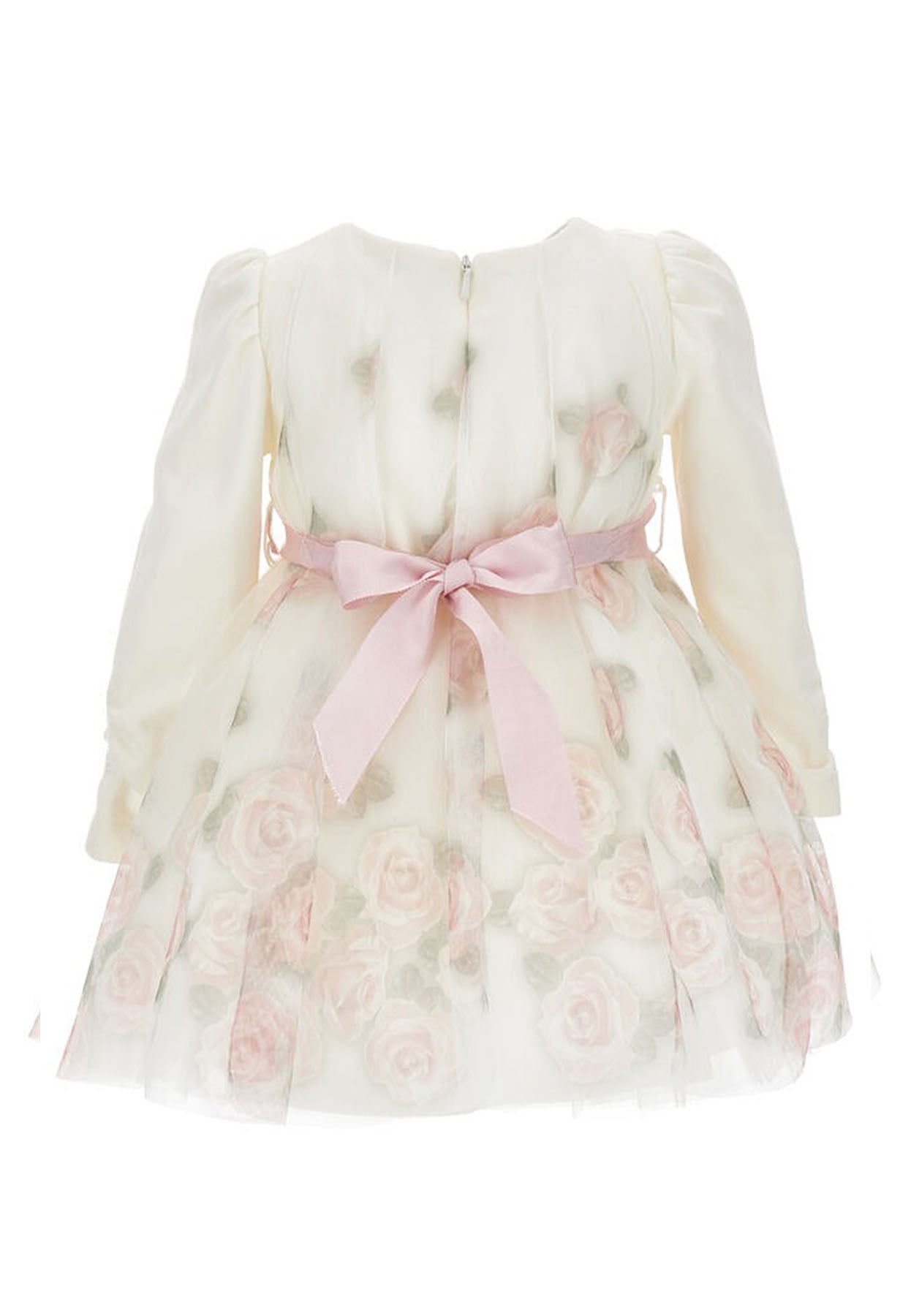 Vestito neonata Monnalisa bianco in tulle