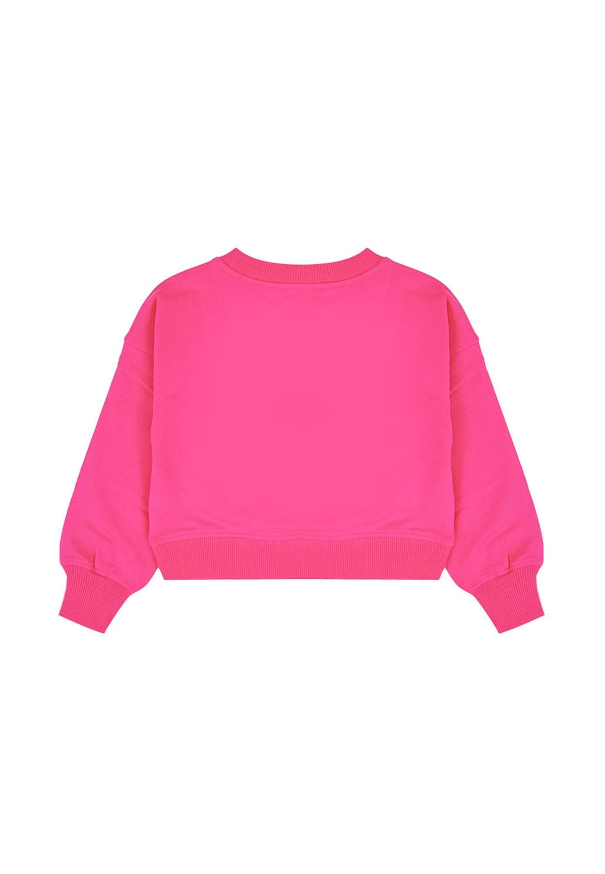 Felpa bambina Moschino Kids fucsia in cotone