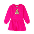 Vestito bambina Moschino Kids fucsia in cotone