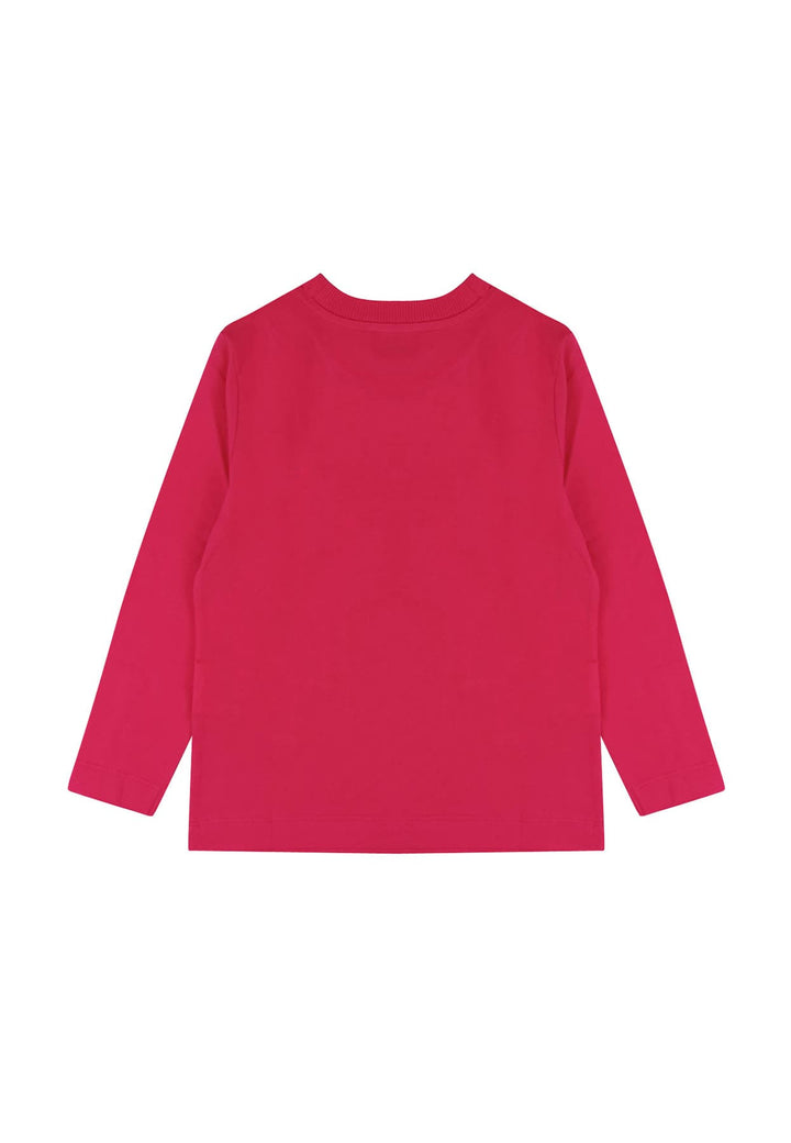 Moschino Kids t-shirt fucsia bambina in cotone