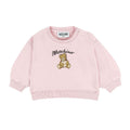 Felpa neonata Moschino Kids rosa in cotone