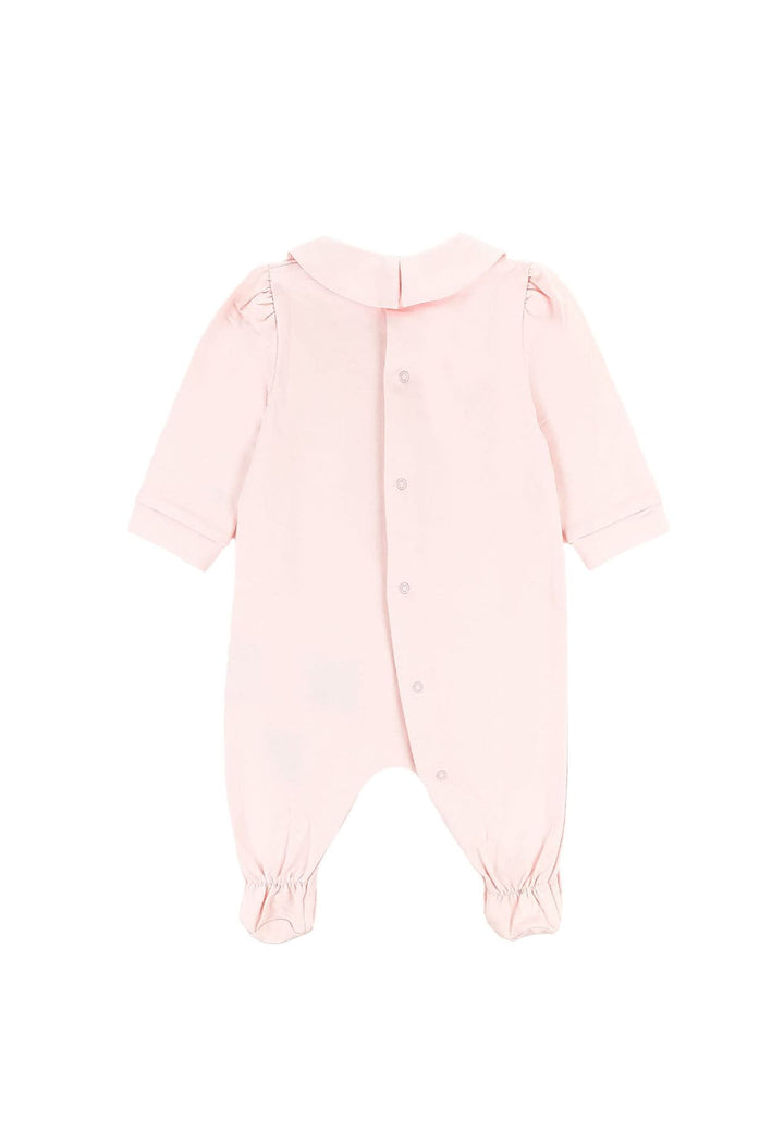 Tutina neonata Moschino Kids rosa in cotone