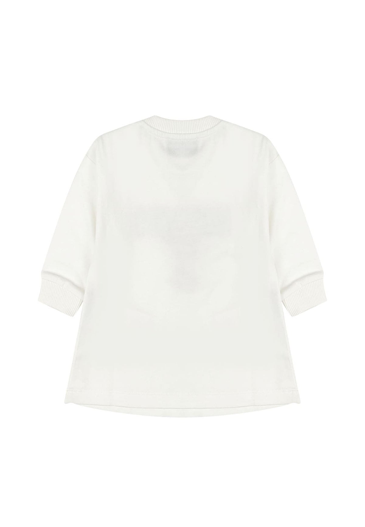 Moschino Kids vestito bianco bambina in cotone