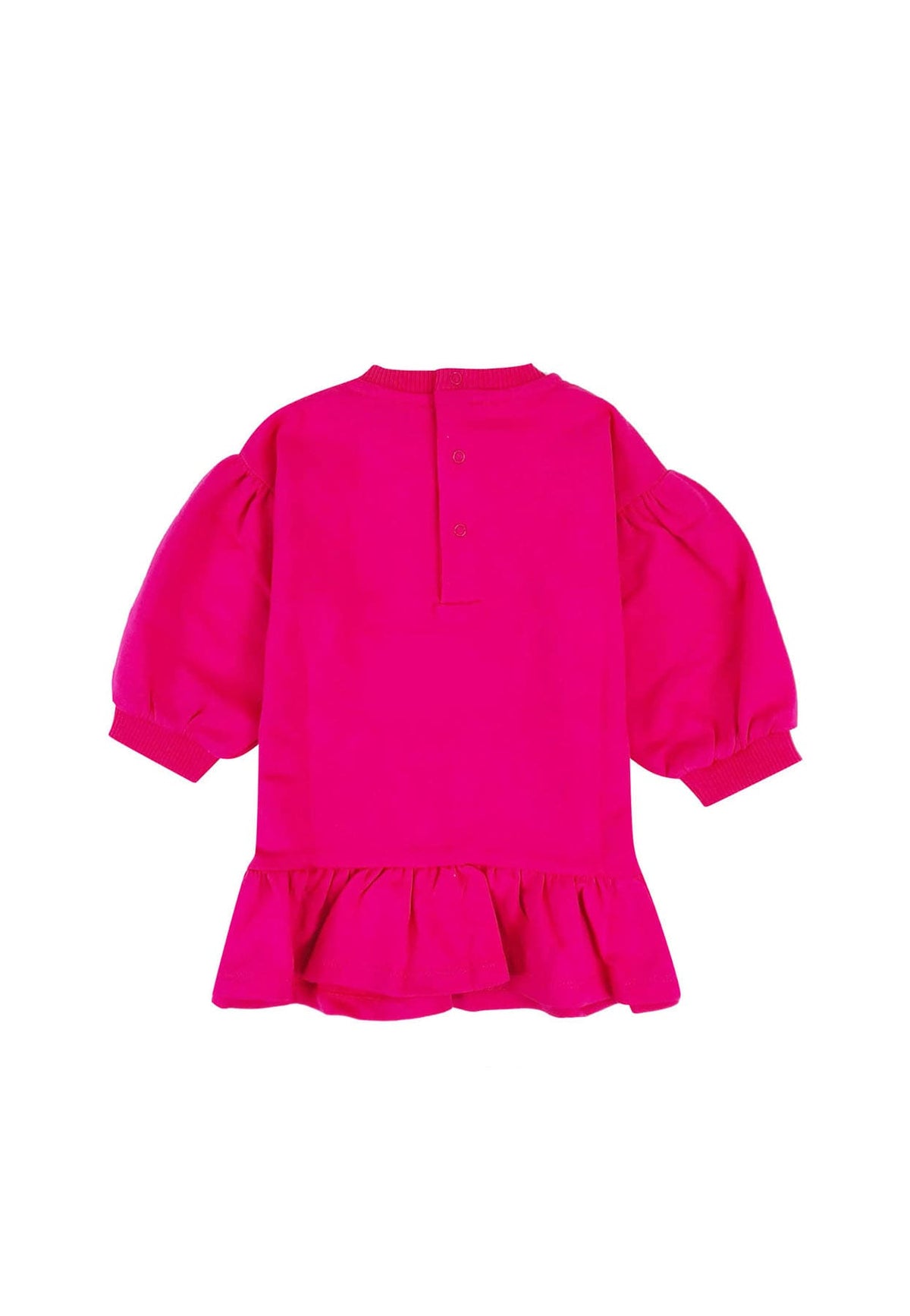 Vestito bambina Moschino Kids fucsia in felpa di cotone
