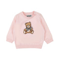 Moschino Kids felpa rosa neonata in cotone