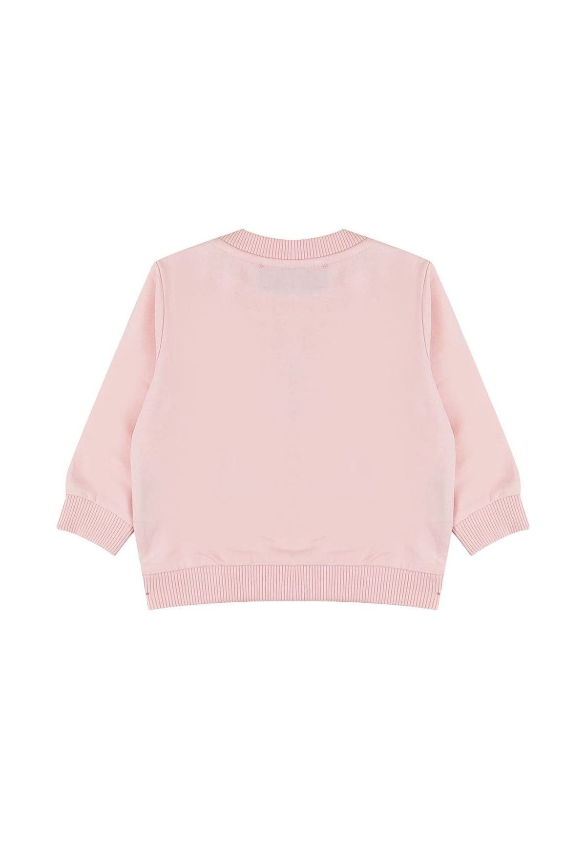 Moschino Kids felpa rosa neonata in cotone