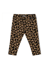 Moschino Kids leggings nero neonata in cotone