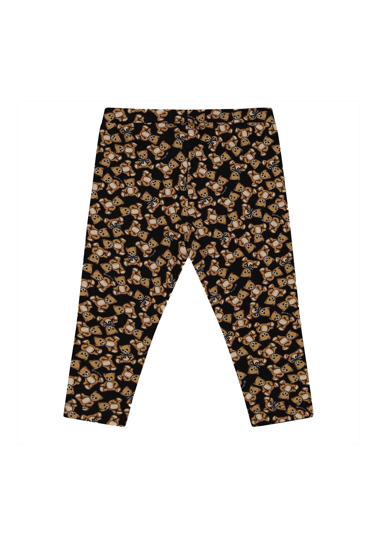 Moschino Kids leggings nero neonata in cotone