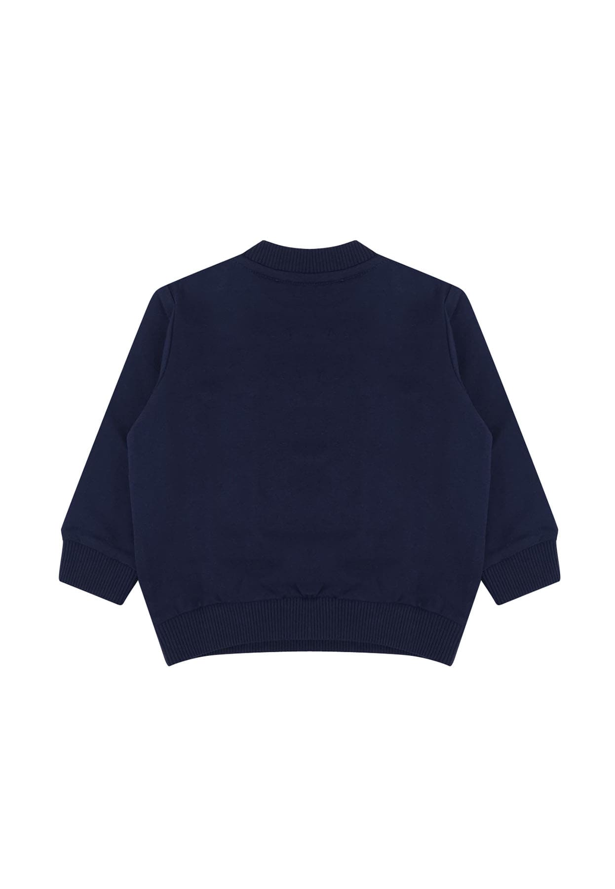 Moschino Kids felpa blu neonato in cotone