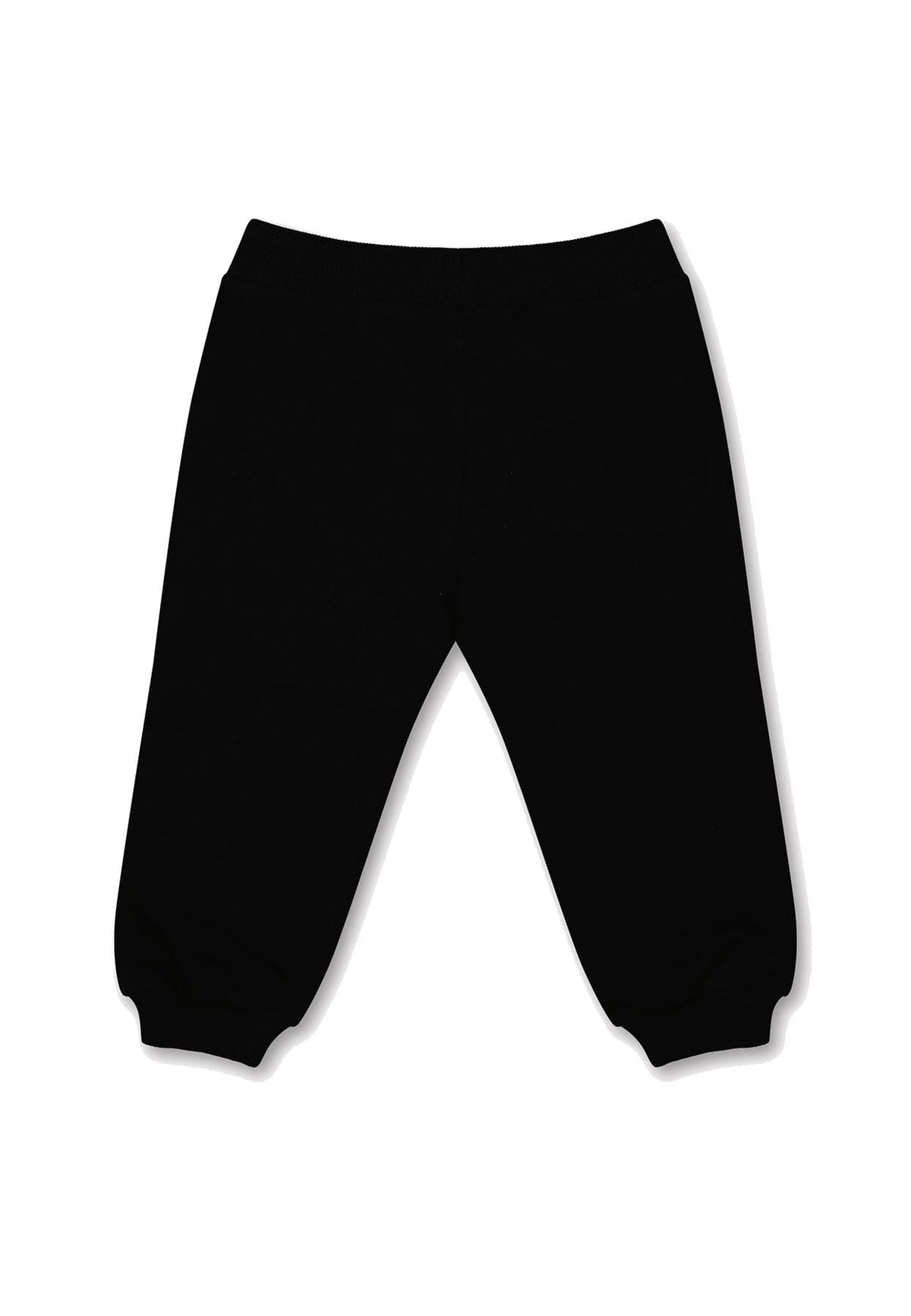 Moschino Kids pantalone sportivo nero neonato in cotone
