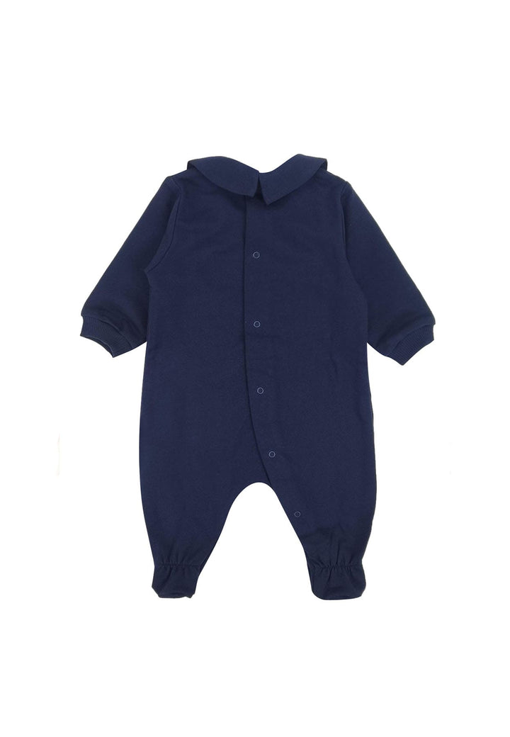 Tutina neonato Moschino Kids blu in cotone