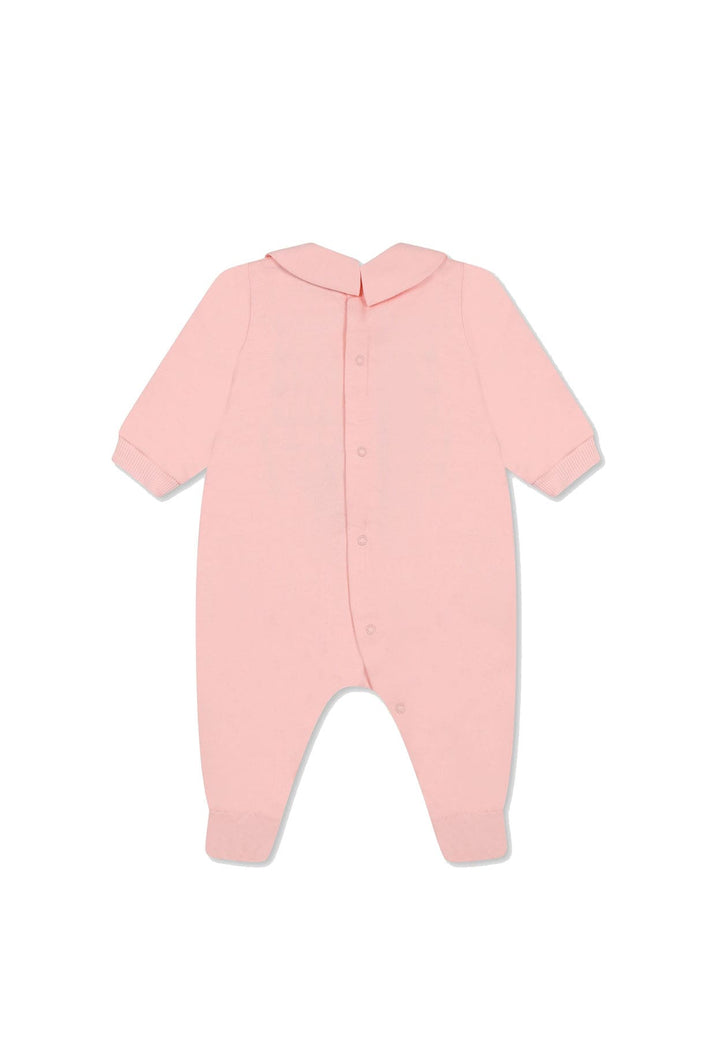 Tutina neonata Moschino Kids rosa in cotone