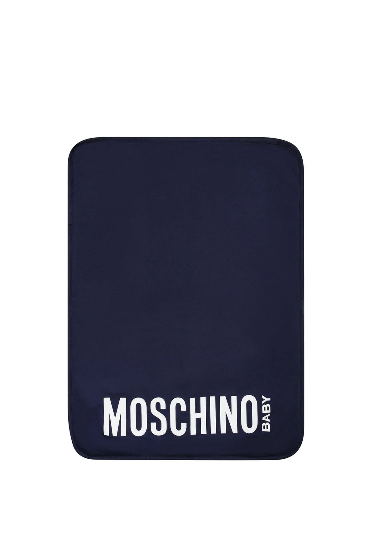 Borsa fasciatoio Moschino Kids neonato blu in cotone
