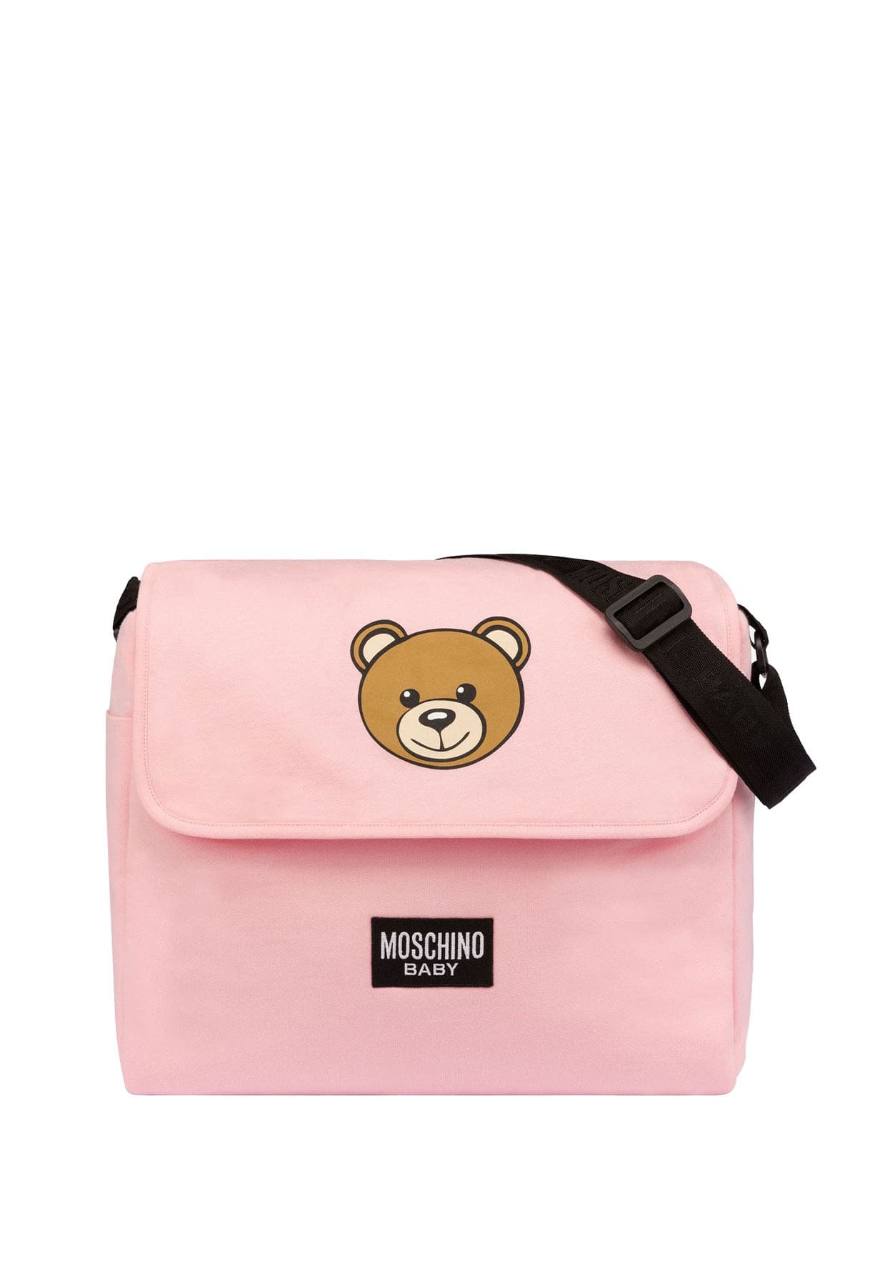 Borsa fasciatoio Moschino Kids neonata rosa in cotone