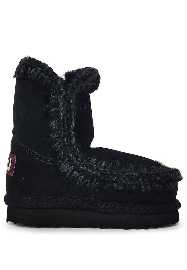 Stivaletti Eskimo bambina Mou kids neri in pelle scamosciata