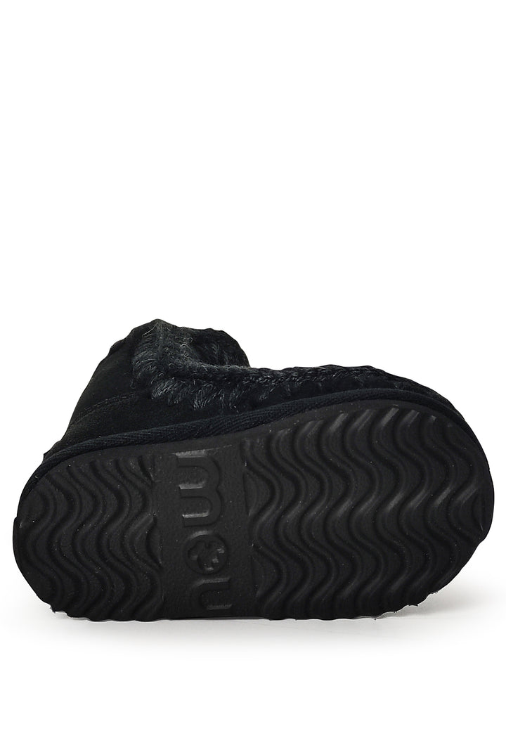 Stivaletti Eskimo bambina Mou kids neri in pelle scamosciata