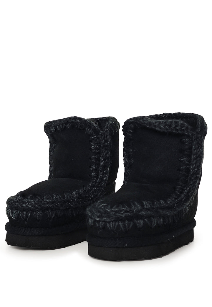 Stivaletti Eskimo bambina Mou kids neri in pelle scamosciata