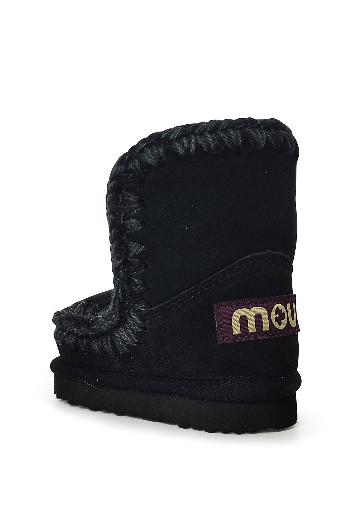 Stivaletti Eskimo bambina Mou kids neri in pelle scamosciata