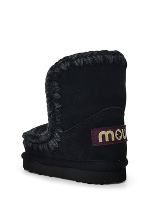 Stivaletti Eskimo bambina Mou kids neri in pelle scamosciata