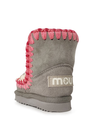 Stivaletti Eskimo bambina Mou kids grigi in pelle scamosciata