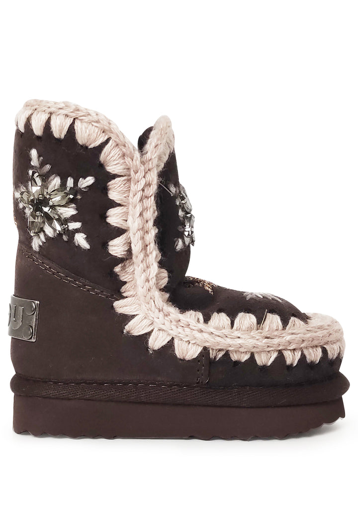 Sativaletti Eskimo bambina Mou kids marroni in pelle scamosciata