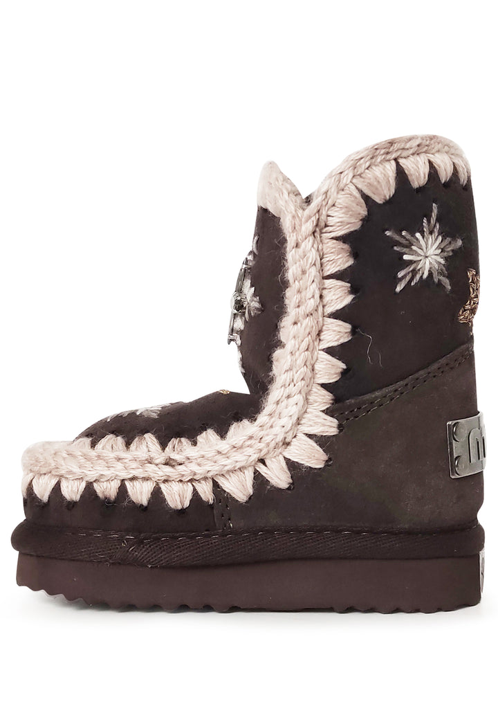 Sativaletti Eskimo bambina Mou kids marroni in pelle scamosciata