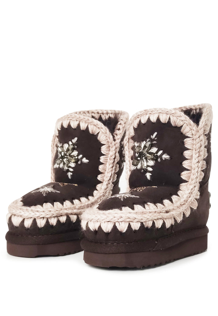 Sativaletti Eskimo bambina Mou kids marroni in pelle scamosciata