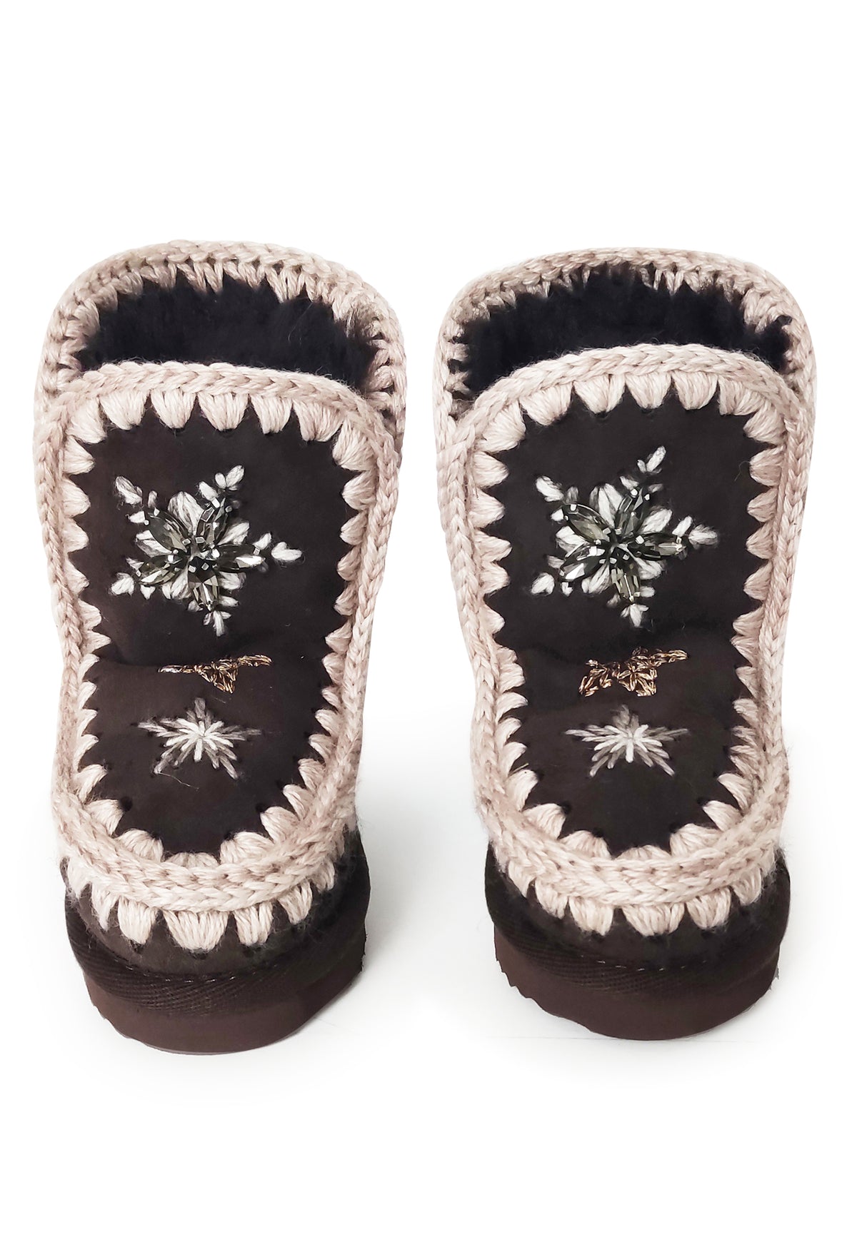 Sativaletti Eskimo bambina Mou kids marroni in pelle scamosciata