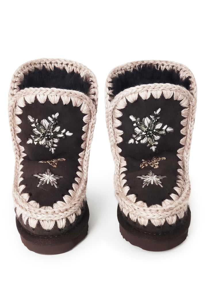 Sativaletti Eskimo bambina Mou kids marroni in pelle scamosciata