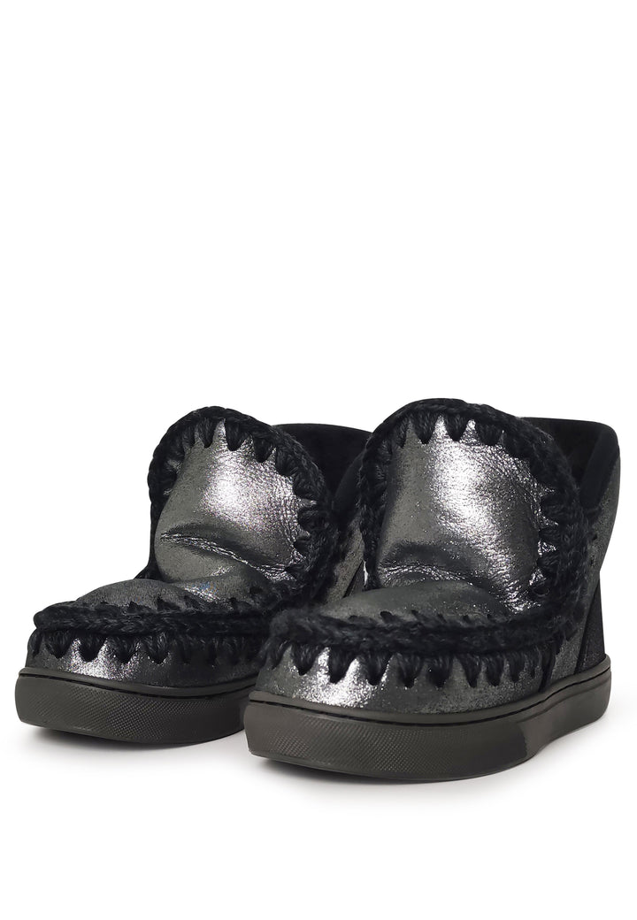 Eskimo stivaletti bambina Mou kid neri in pelle scamosciata