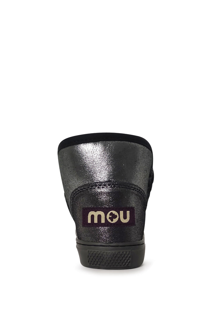 Eskimo stivaletti bambina Mou kid neri in pelle scamosciata