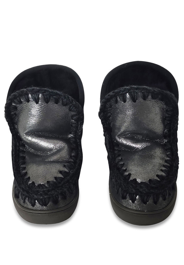 Eskimo stivaletti bambina Mou kid neri in pelle scamosciata