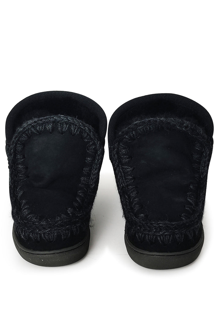 Eskimo stivaletti bambina Mou kid neri in pelle scamosciata