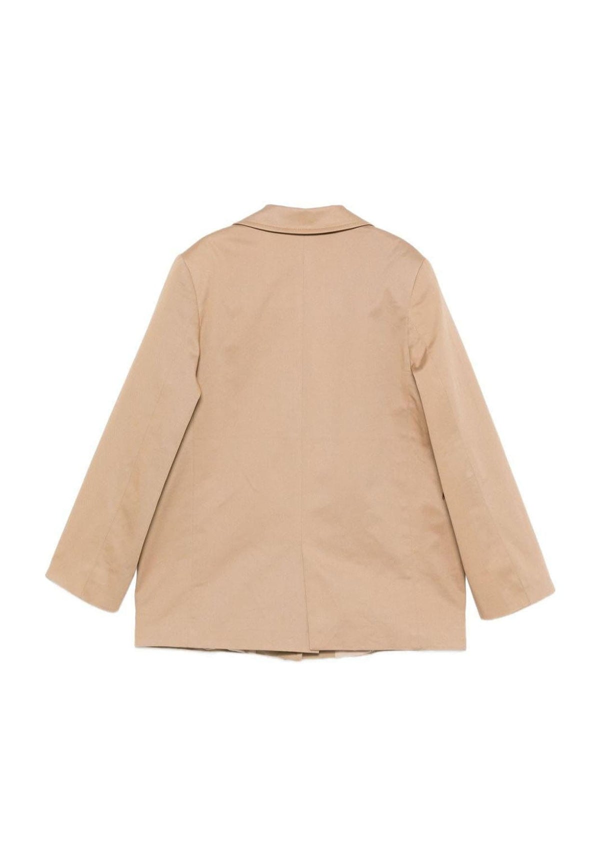 Blazer bambina MSGM beige in gabardine