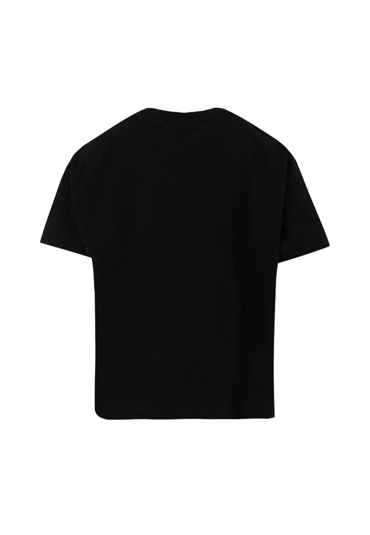 T-shirt bambina MSGM nera in cotone